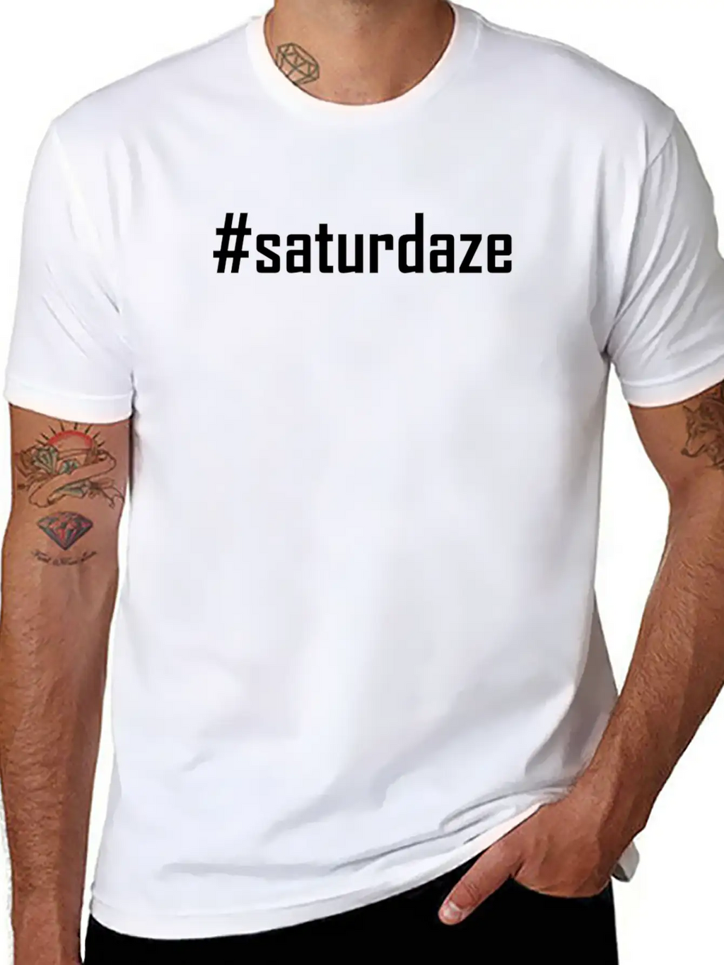 #saturdaze Hashtag Saturdaze Lazy Day And Weekend Relaxed Everyday Tee – Lightweight And Durable Cotton