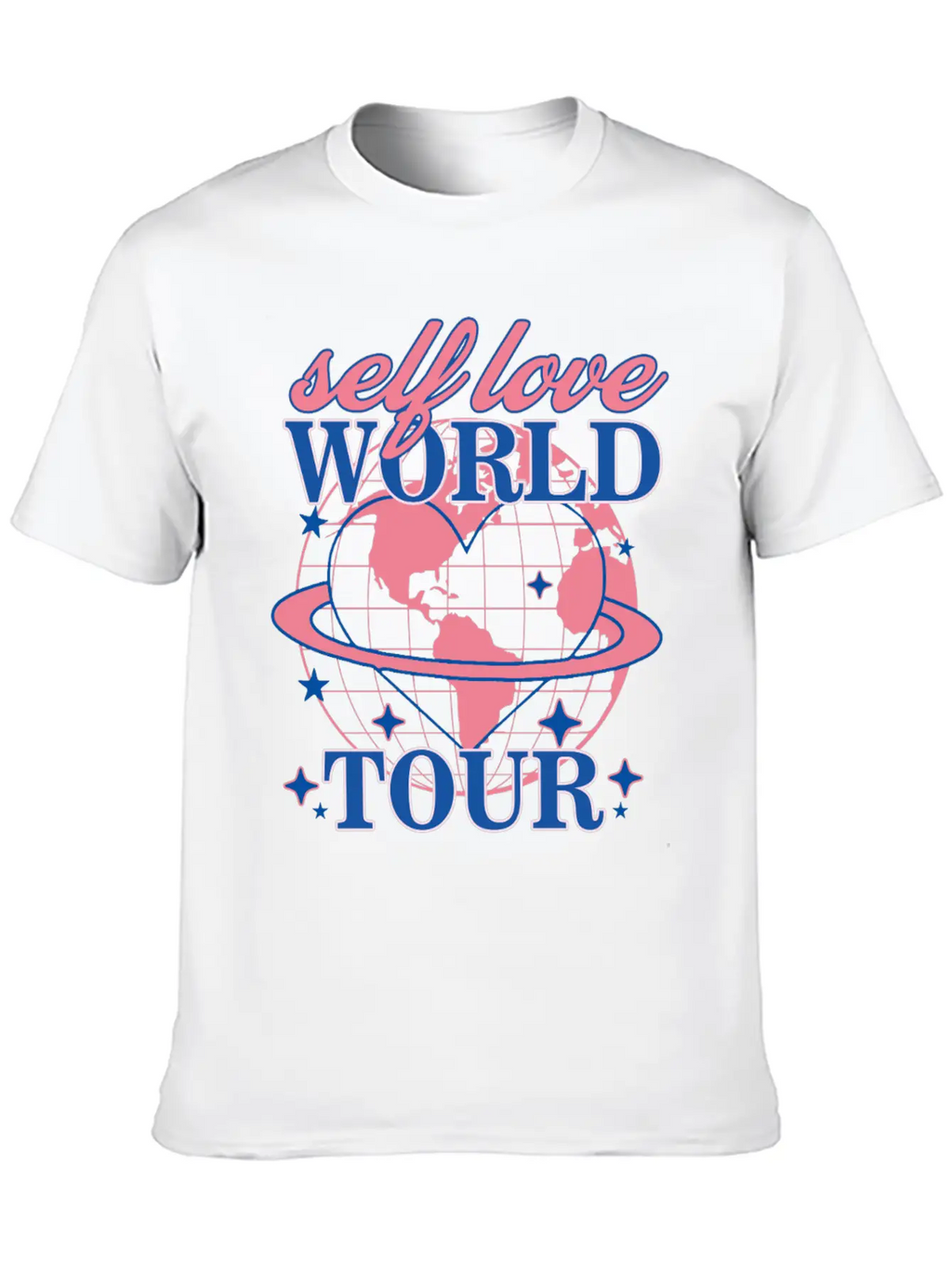 Selflove World Tour Unisex Casual T-Shirt – Clean Design For Daily Comfort
