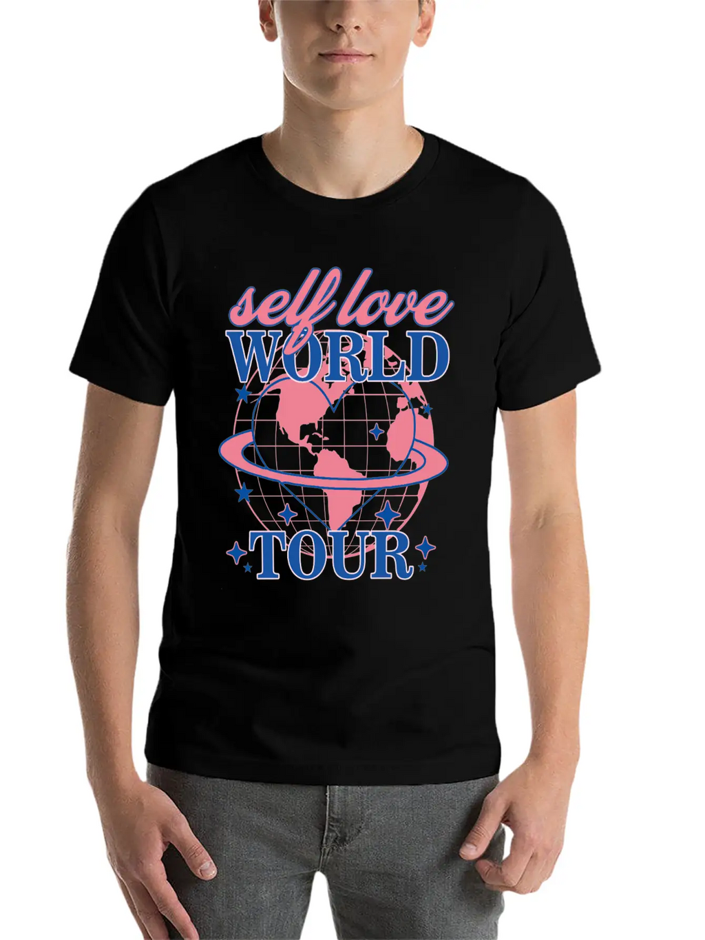Selflove World Tour Unisex Casual T-Shirt – Clean Design For Daily Comfort