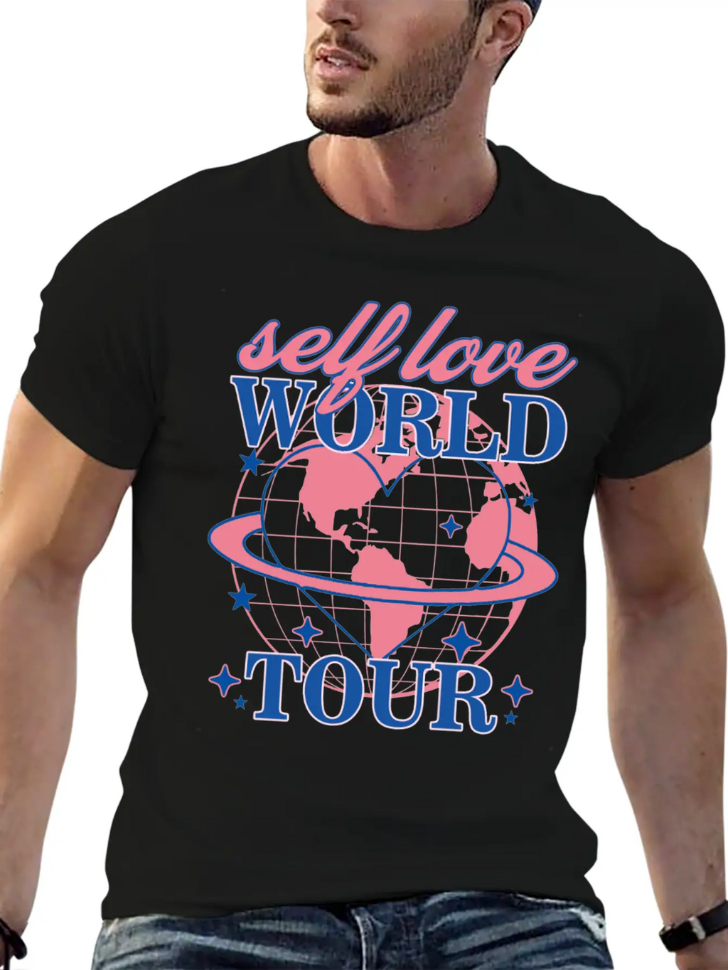 Selflove World Tour Unisex Casual T-Shirt – Clean Design For Daily Comfort