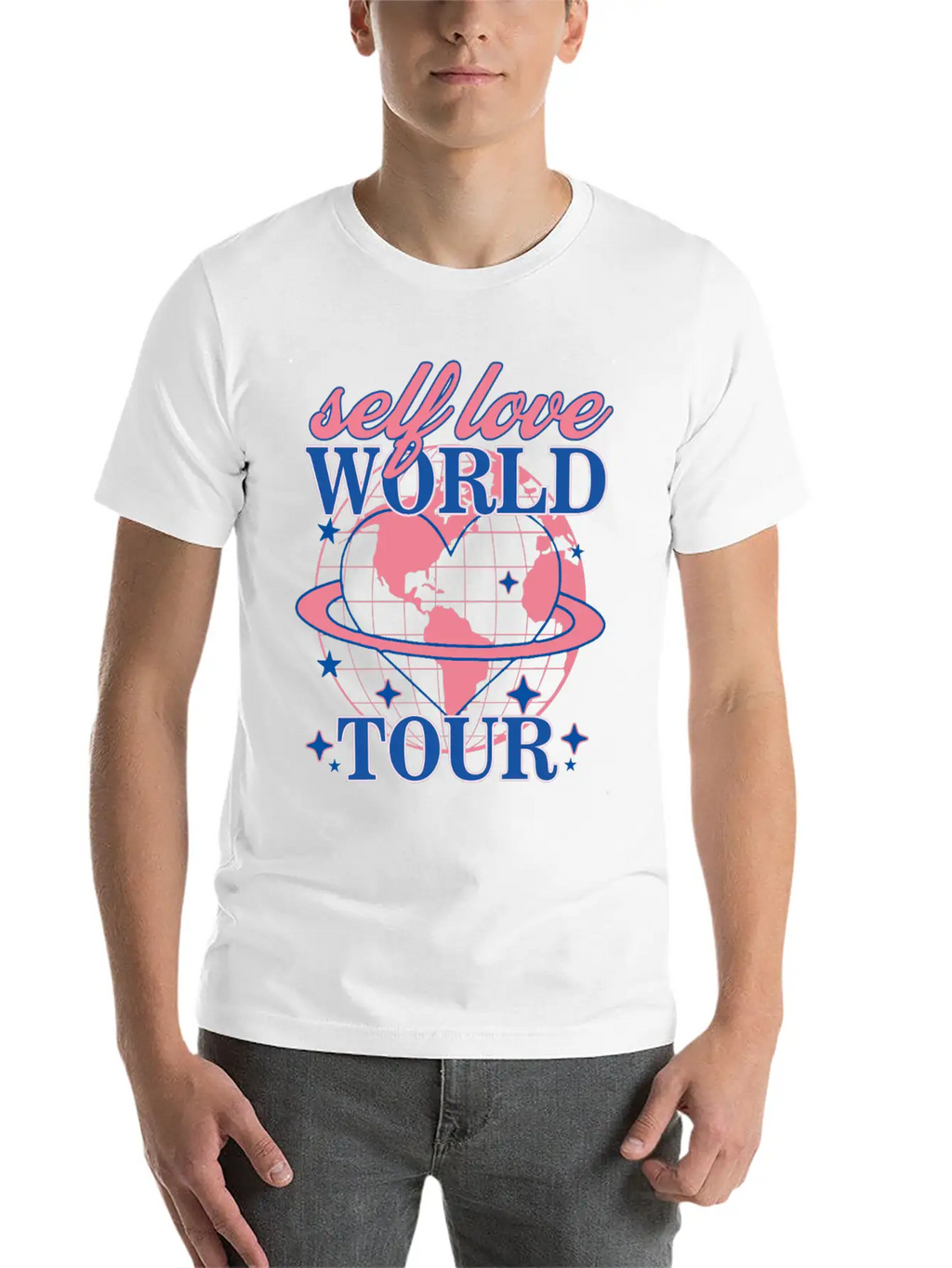 Selflove World Tour Unisex Casual T-Shirt – Clean Design For Daily Comfort