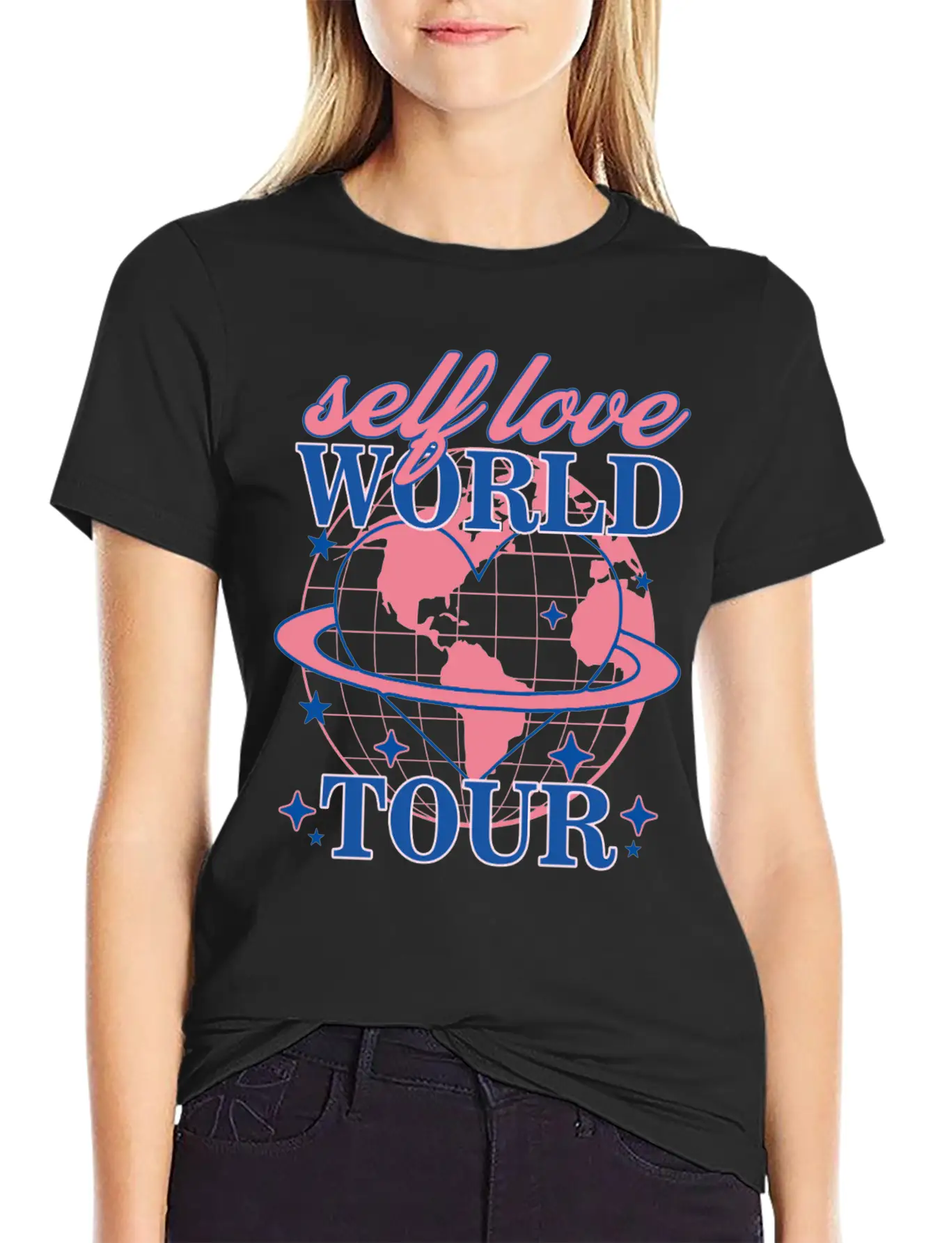Selflove World Tour Unisex Casual T-Shirt – Clean Design For Daily Comfort