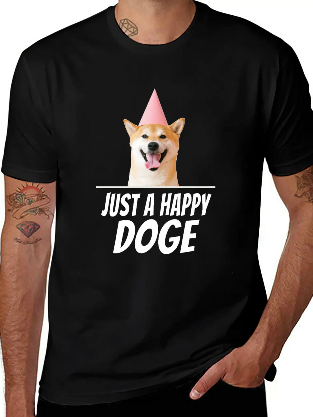 $SHIB Shiba Inu Coin Token Doge Dogecoin Crypto Unisex Casual T-Shirt – Clean Design For Daily Comfort