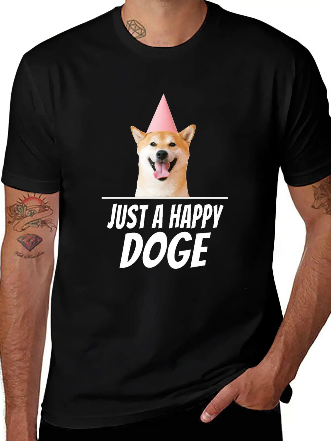 $SHIB Shiba Inu Coin Token Doge Dogecoin Crypto Unisex Casual T-Shirt – Clean Design For Daily Comfort