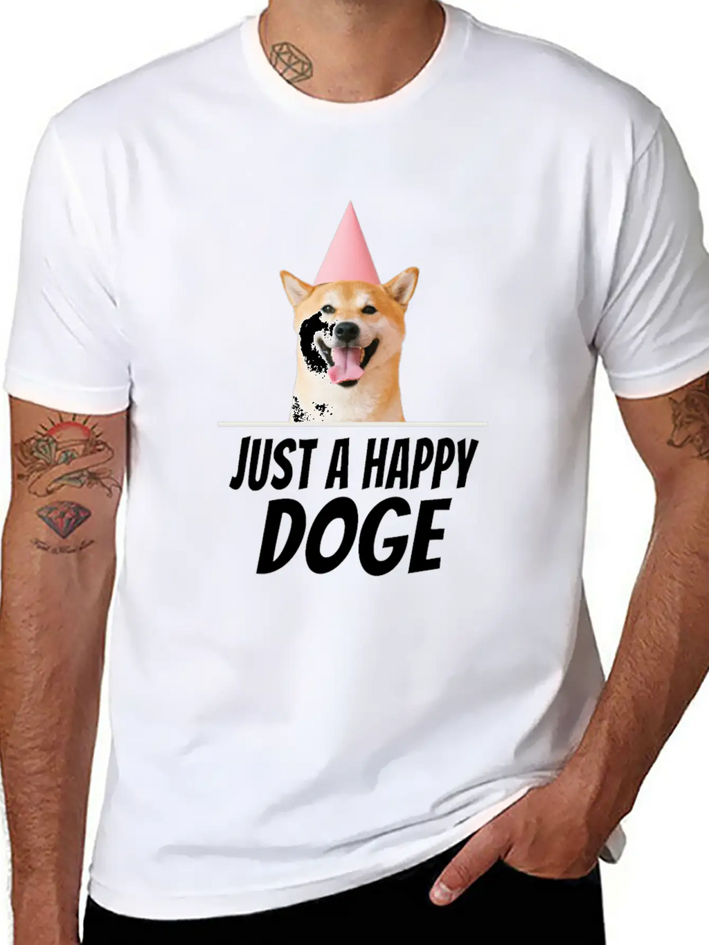 $SHIB Shiba Inu Coin Token Doge Dogecoin Crypto Unisex Casual T-Shirt – Clean Design For Daily Comfort