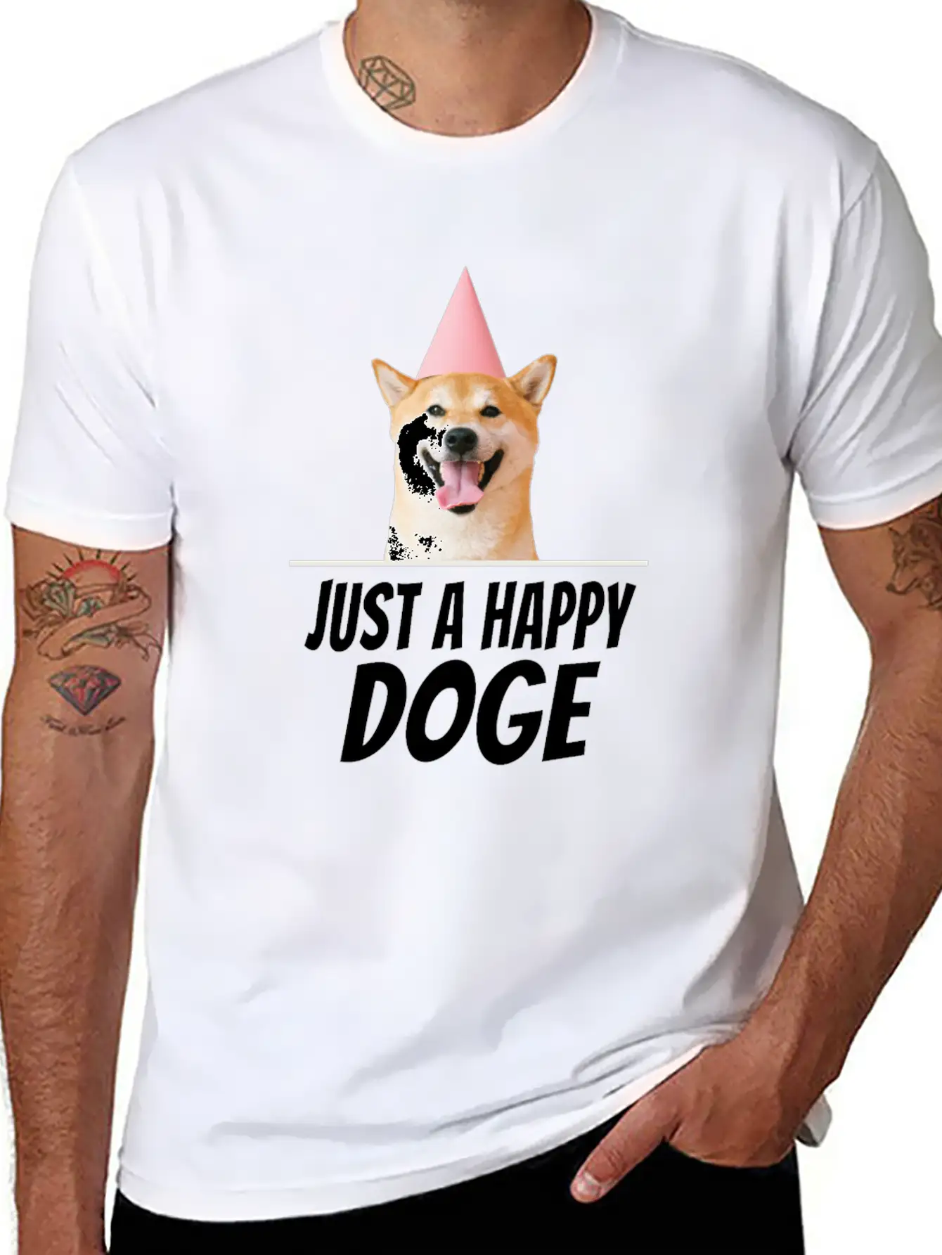 $SHIB Shiba Inu Coin Token Doge Dogecoin Crypto Unisex Casual T-Shirt – Clean Design For Daily Comfort