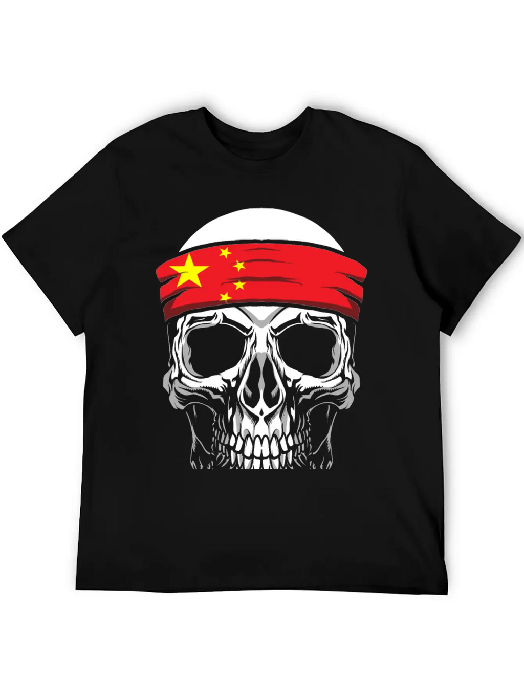 Skull Nationality Country Flag Unisex Casual T-Shirt – Clean Design For Daily Comfort