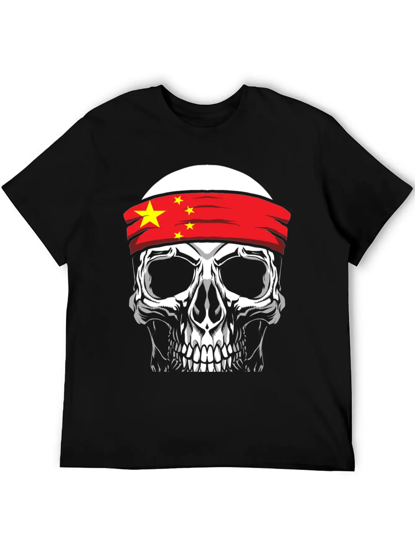 Skull Nationality Country Flag Unisex Casual T-Shirt – Clean Design For Daily Comfort