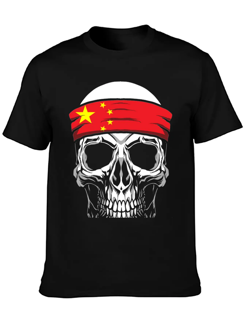 Skull Nationality Country Flag Unisex Casual T-Shirt – Clean Design For Daily Comfort