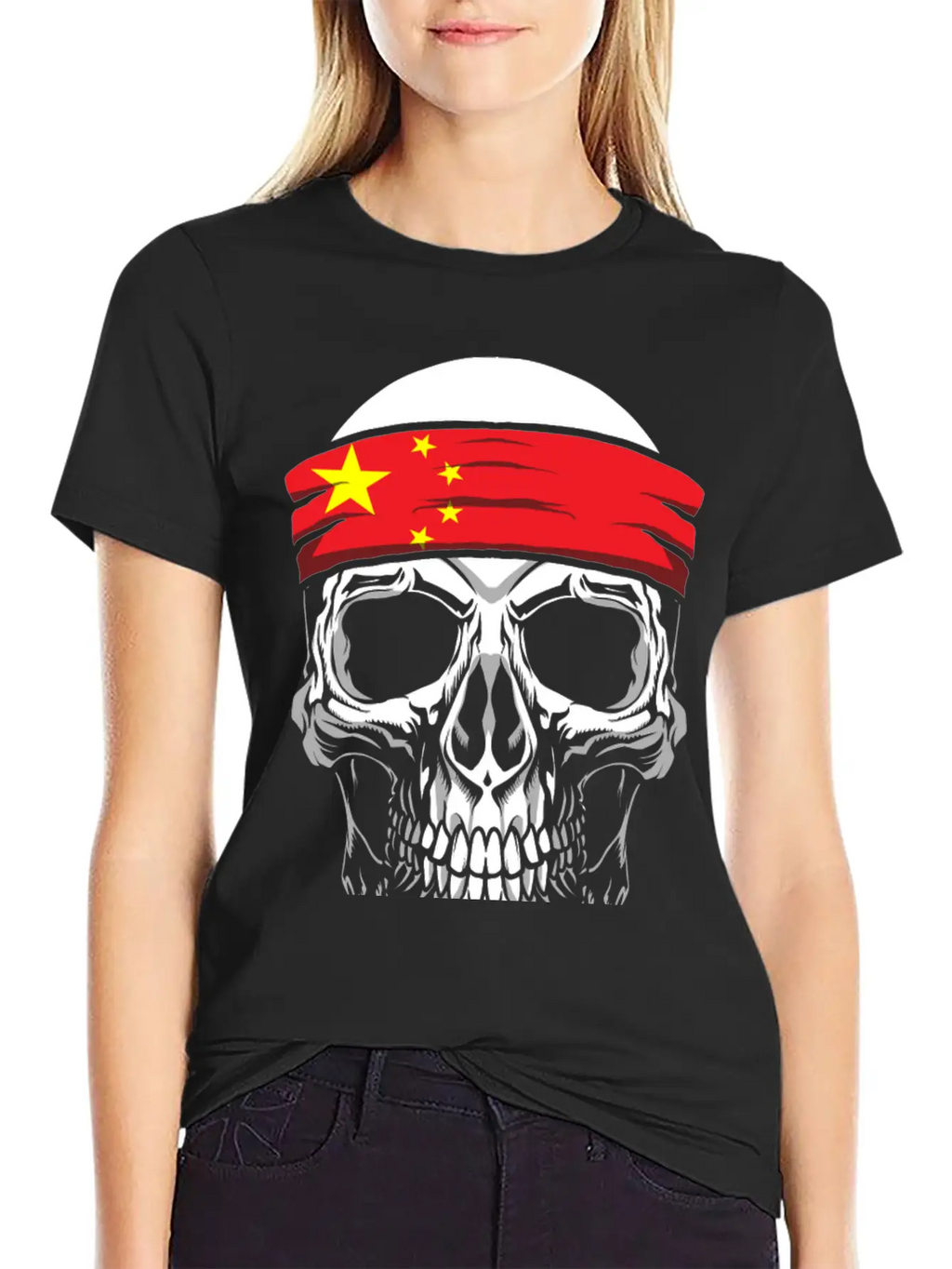 Skull Nationality Country Flag Unisex Casual T-Shirt – Clean Design For Daily Comfort