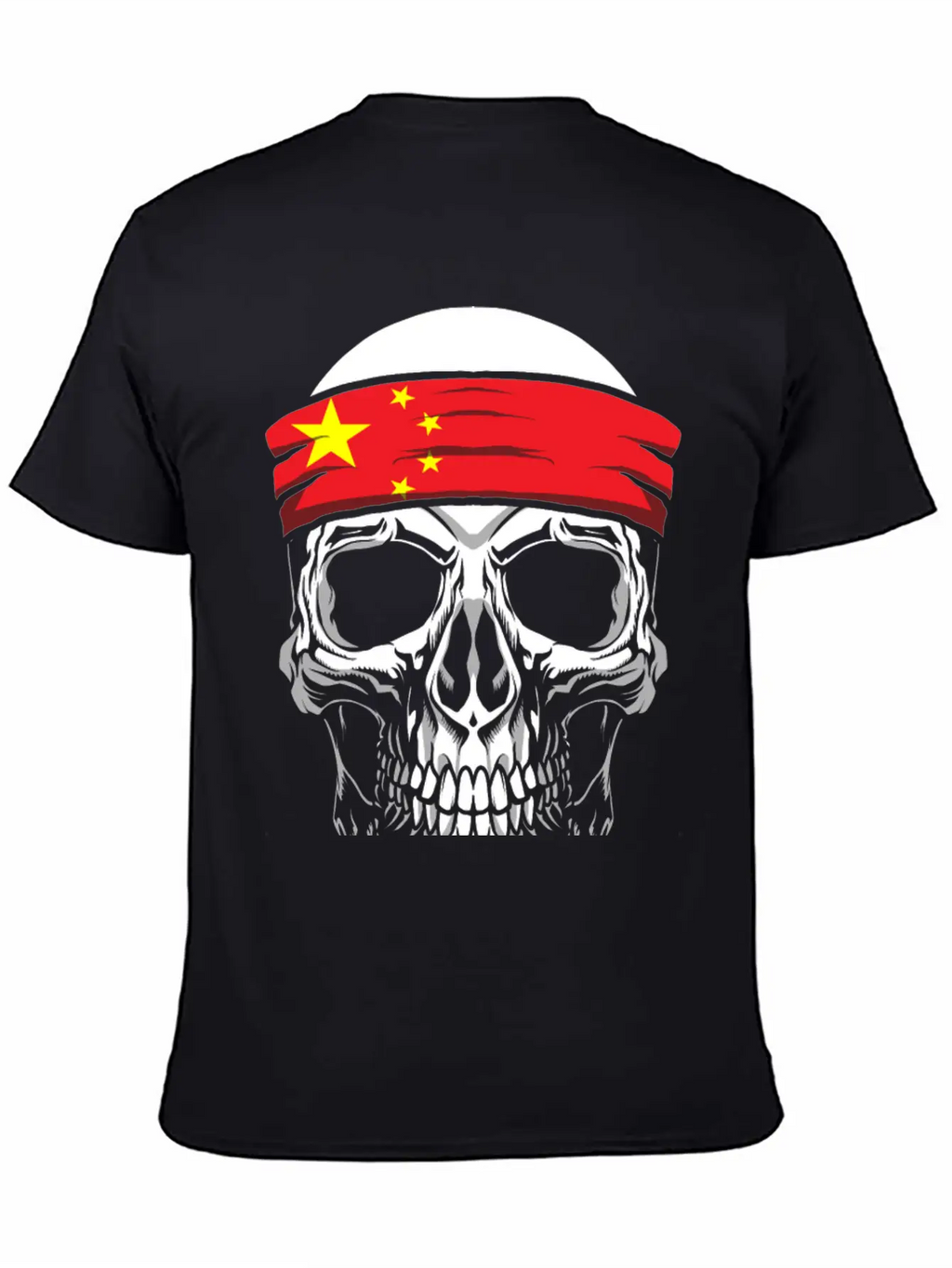 Skull Nationality Country Flag Unisex Casual T-Shirt – Clean Design For Daily Comfort
