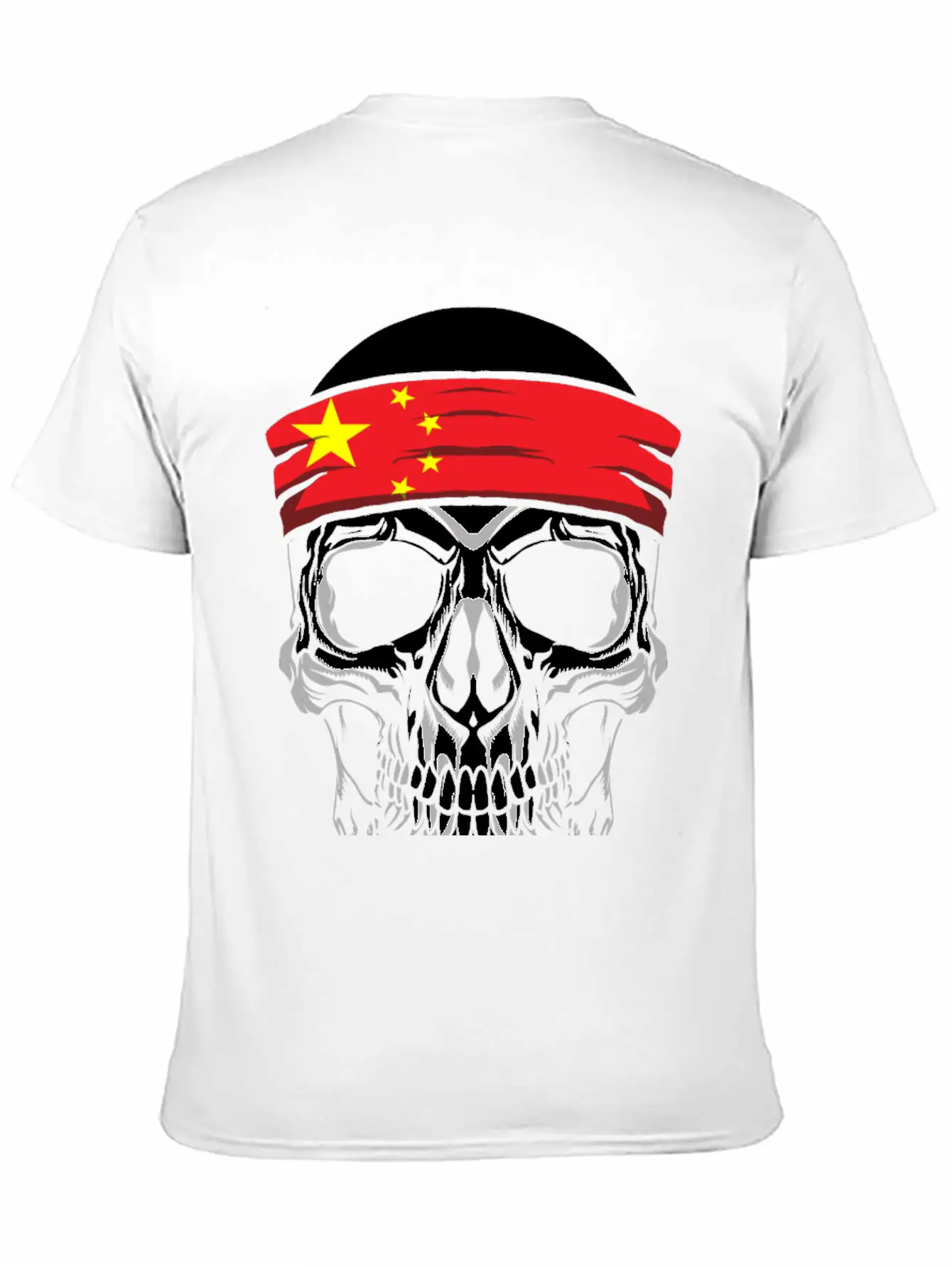 Skull Nationality Country Flag Unisex Casual T-Shirt – Clean Design For Daily Comfort