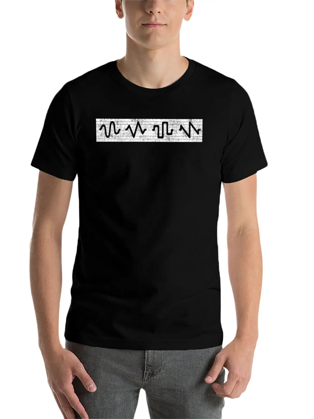 Waveform Music Producer Modular Synthesizer Unisex Casual T-Shirt – Clean Design For Daily Comfort