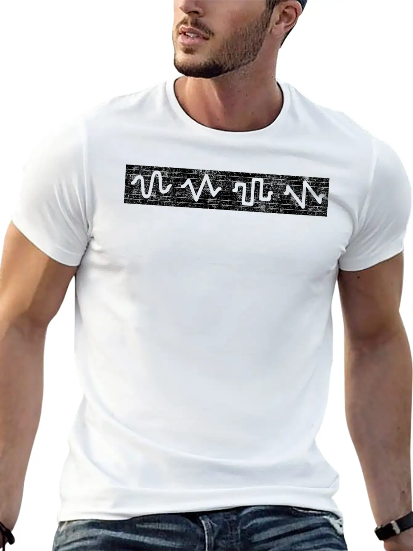Waveform Music Producer Modular Synthesizer Unisex Casual T-Shirt – Clean Design For Daily Comfort