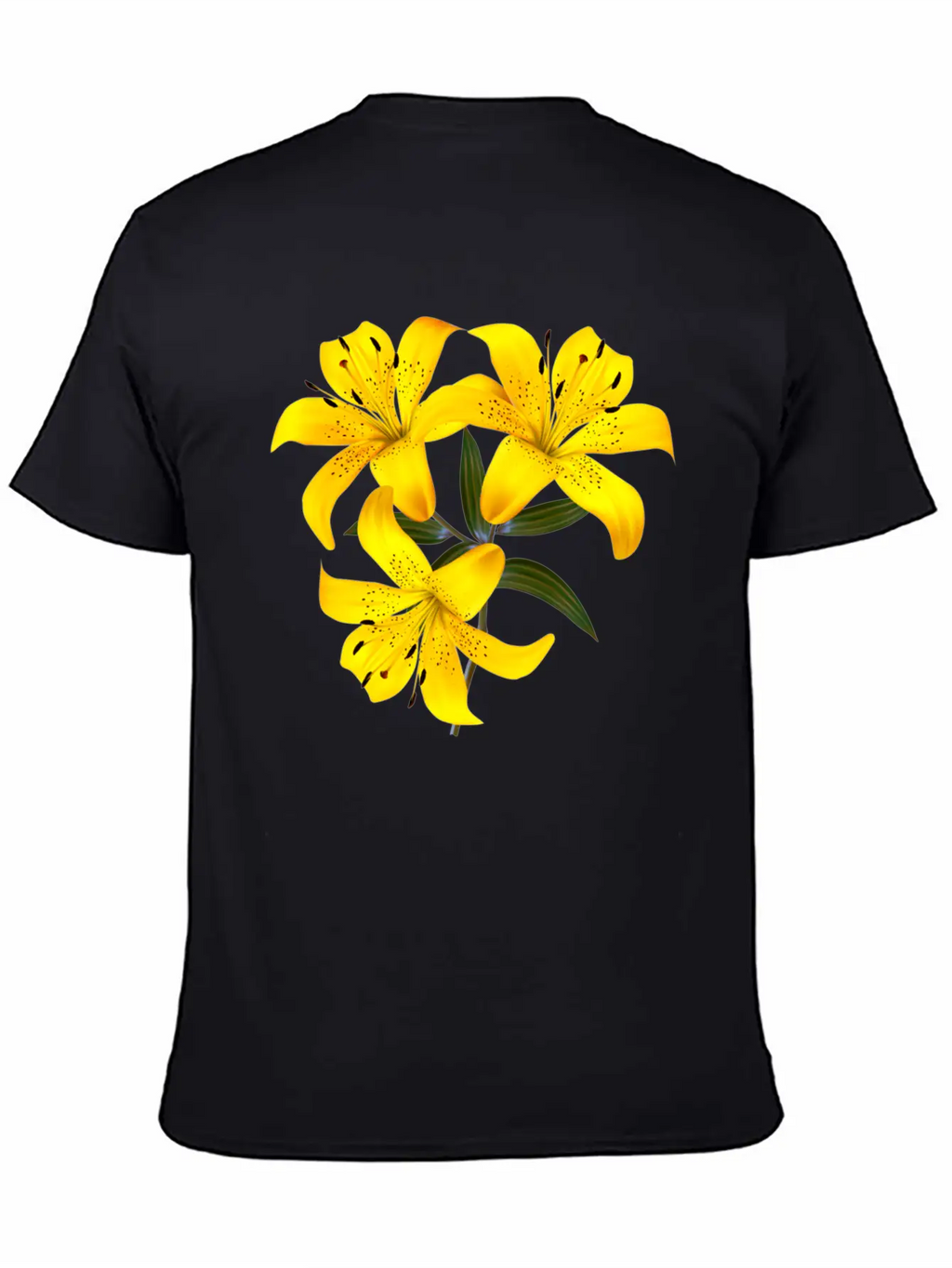 Yellow Lilies Unisex Casual T-Shirt – Clean Design For Daily Comfort