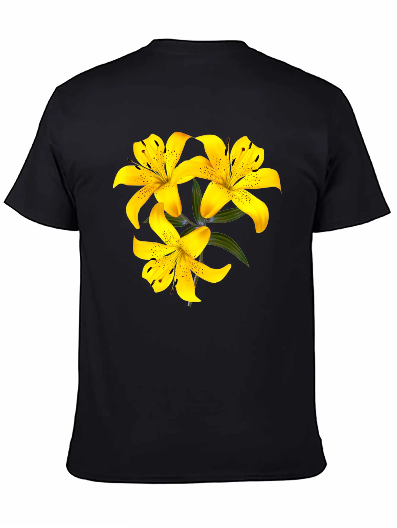 Yellow Lilies Unisex Casual T-Shirt – Clean Design For Daily Comfort