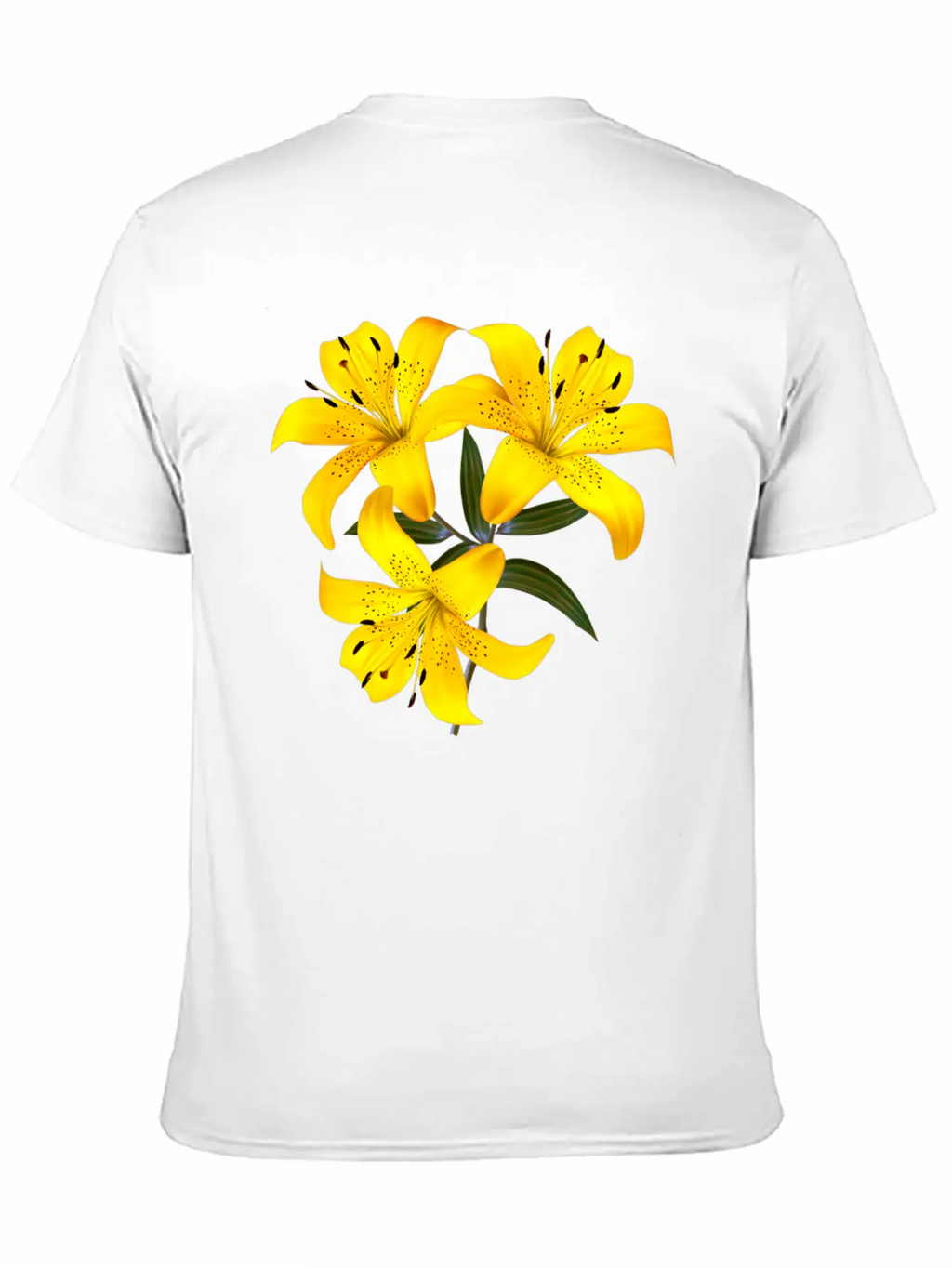 Yellow Lilies Unisex Casual T-Shirt – Clean Design For Daily Comfort