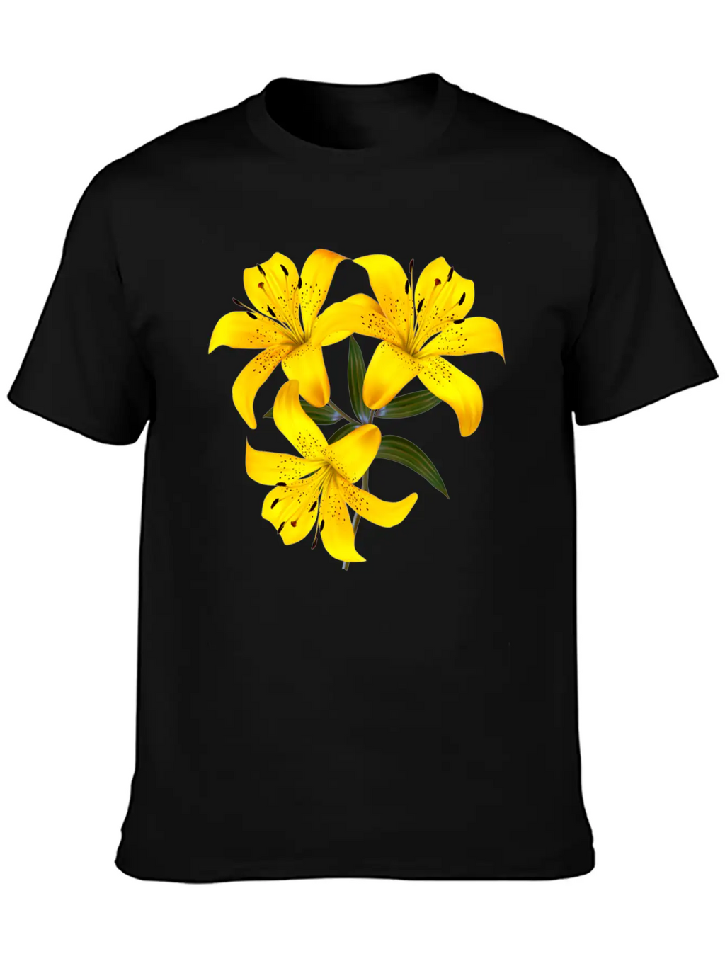 Yellow Lilies Unisex Casual T-Shirt – Clean Design For Daily Comfort