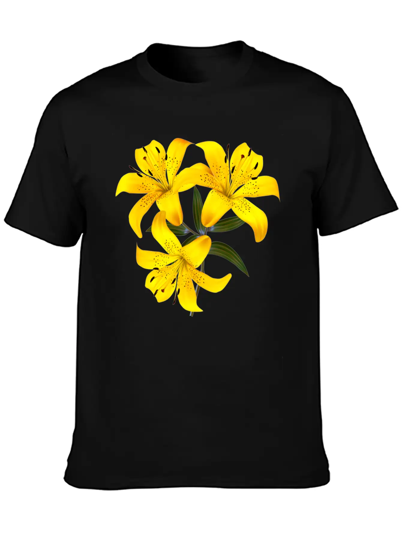 Yellow Lilies Unisex Casual T-Shirt – Clean Design For Daily Comfort