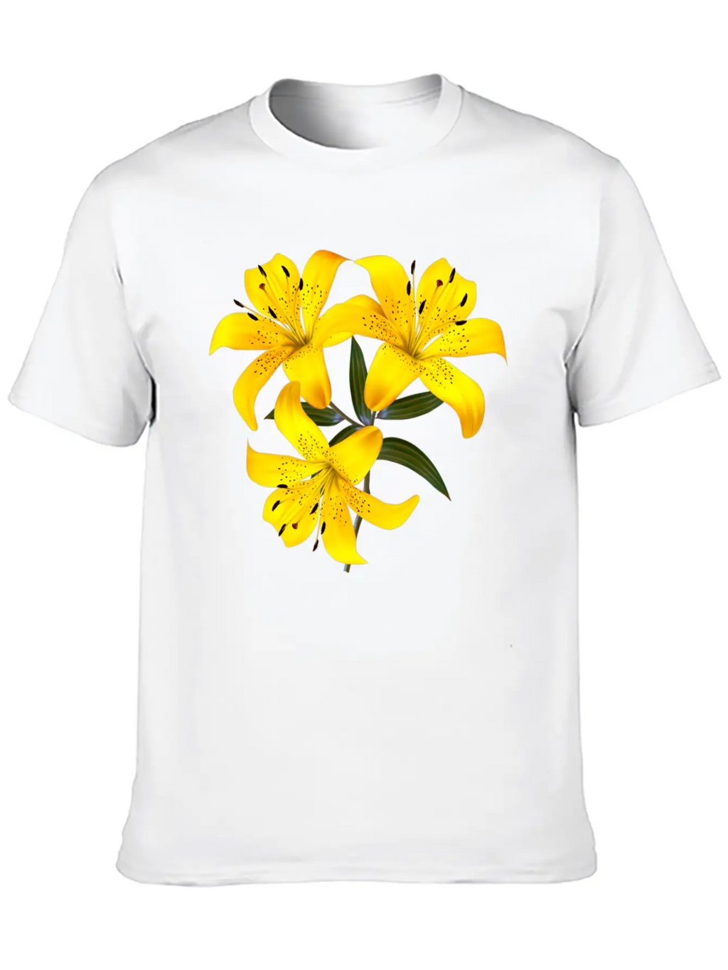Yellow Lilies Unisex Casual T-Shirt – Clean Design For Daily Comfort