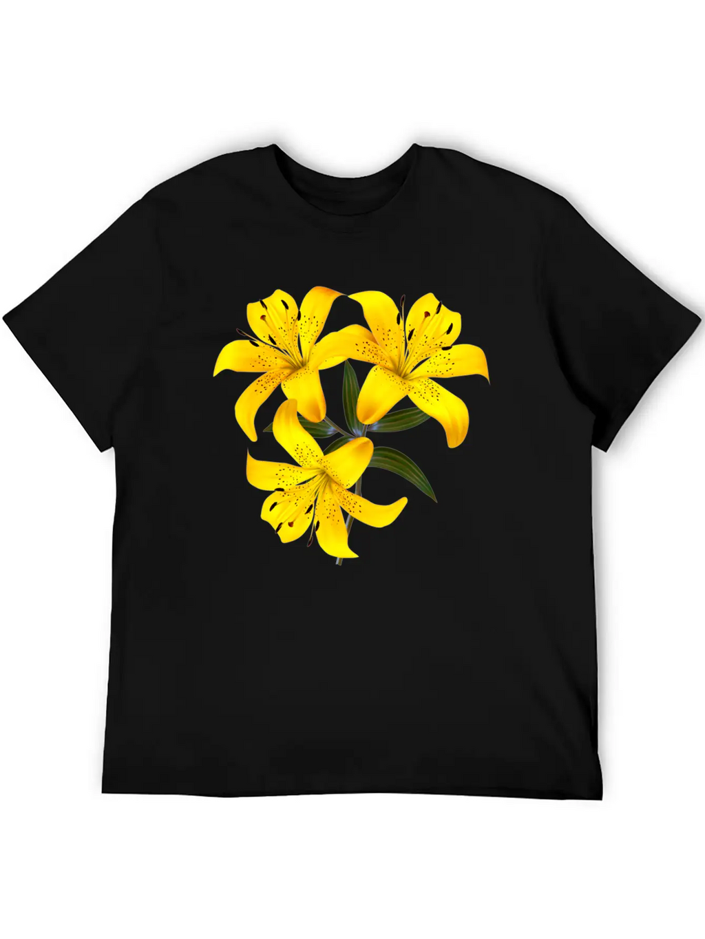 Yellow Lilies Unisex Casual T-Shirt – Clean Design For Daily Comfort